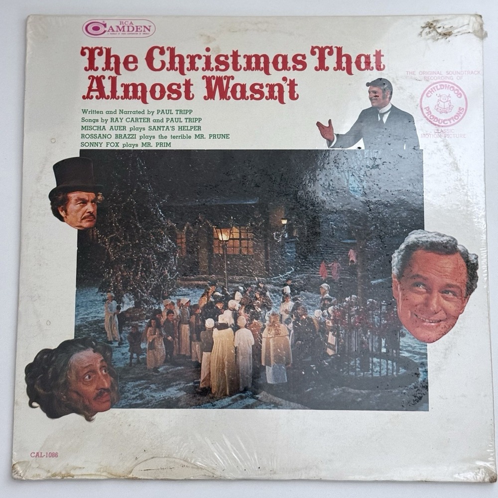 The Christmas That Almost Wasn't Original Soundtrack LP SEALED BUT SMALL TEAR
